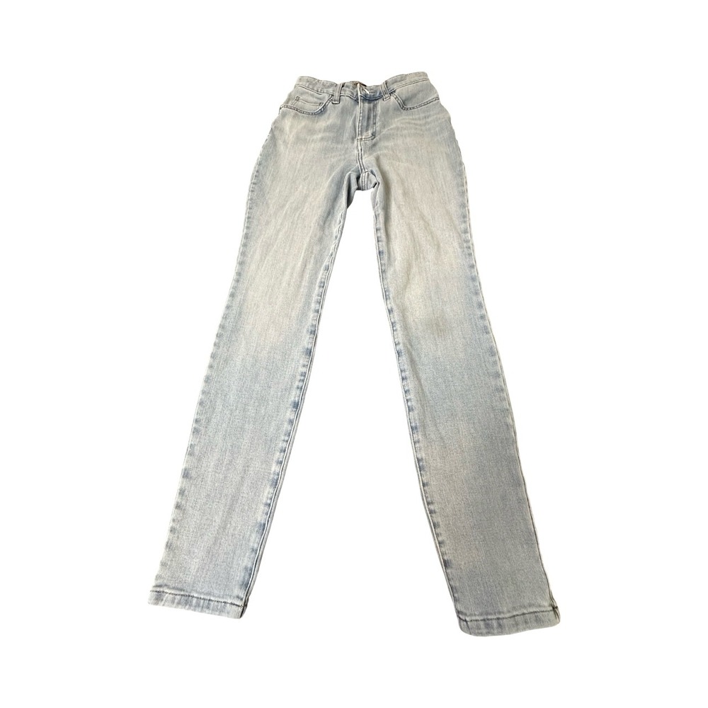 Lee Jeans Womens 27 Light Blue High Rise Skinny Denim Pants Stretch Casual